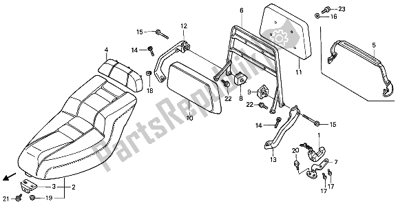 Tutte le parti per il Posto A Sedere del Honda CN 250 1 1994