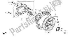 roue arrière et bras oscillant