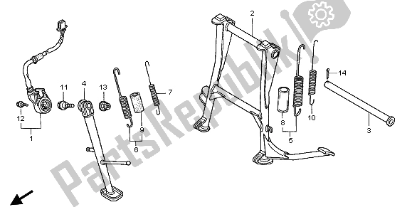 Wszystkie części do Stoisko Honda CB 500 2002