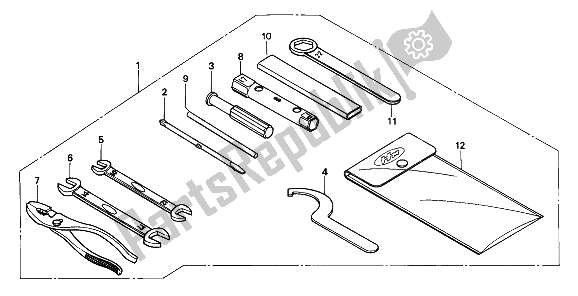 Todas las partes para Herramientas de Honda CB 250 1994