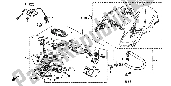 Todas las partes para Bomba De Combustible de Honda CB 1000R 2013