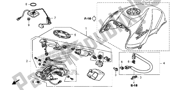 Toutes les pièces pour le Pompe à Essence du Honda CB 1000R 2013