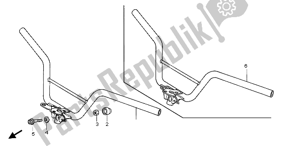 All parts for the Handle Pipe of the Honda NPS 50 2012