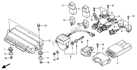 All parts for the Sensor & Relay of the Honda RVF 750R 1994