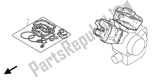 Tutte le parti per il Kit Di Guarnizioni Eop-1 A del Honda VT 600C 1997