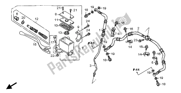 Todas las partes para Fr. Cilindro Maestro Del Freno de Honda TRX 250 EX Sportrax 2002