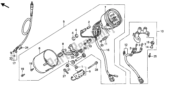 Tutte le parti per il Metro del Honda VT 600C 1990