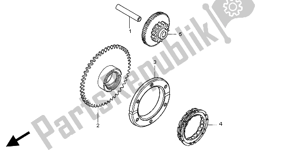 Todas as partes de Embreagem De Partida do Honda CB 500 1998