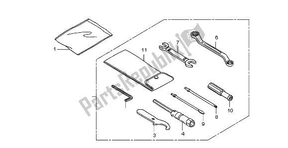 All parts for the Tools of the Honda FJS 400A 2009