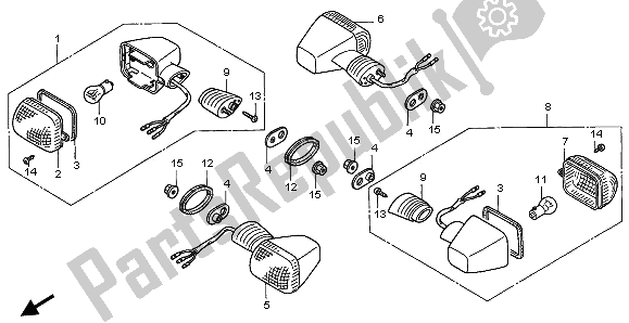 Tutte le parti per il Winker del Honda CBR 600F 1997