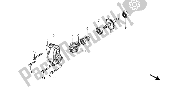 Toutes les pièces pour le Pompe à Eau du Honda CR 85 RB LW 2007