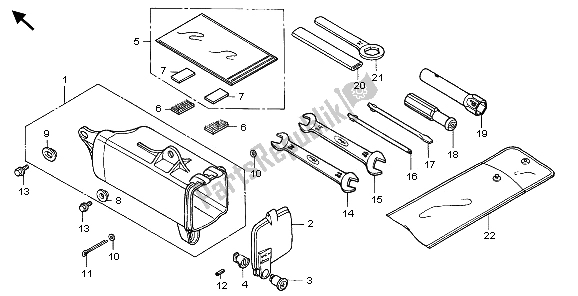 Tutte le parti per il Utensili del Honda XR 125L 2006