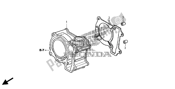 All parts for the Cylinder of the Honda FES 125A 2012