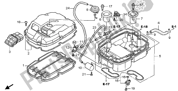 Tutte le parti per il Filtro Dell'aria del Honda VFR 800 2009