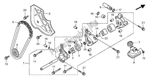 Tutte le parti per il Pompa Dell'olio del Honda GL 1800A 2001