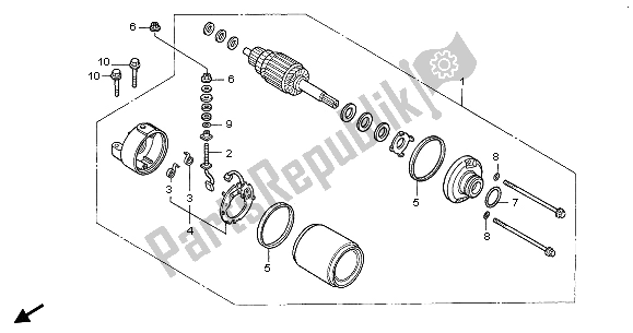 Todas las partes para Motor De Arranque de Honda CBR 900 RR 2003