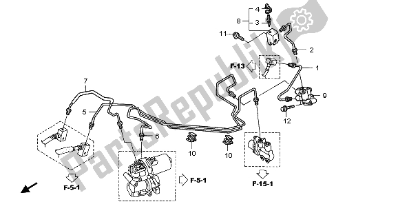 All parts for the Proportioning Control Valve of the Honda VFR 800A 2007