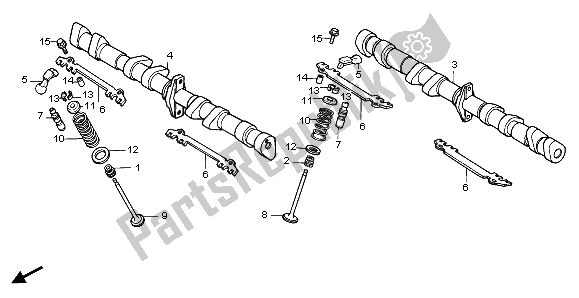 All parts for the Camshaft of the Honda CB 750F2 1995