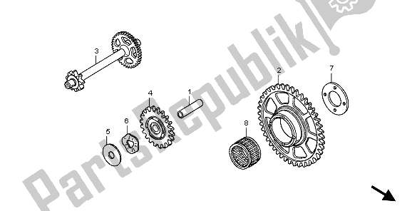 Tutte le parti per il Avviamento Dell'azionamento Guidato del Honda CB 600 FA Hornet 2009