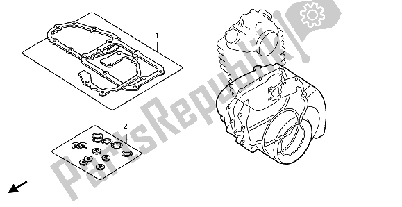 Tutte le parti per il Kit Di Guarnizioni Eop-2 B del Honda CRF 450R 2007