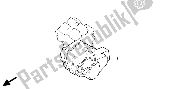 All parts for the Eop-2 Gasket Kit B of the Honda CB 500 1999