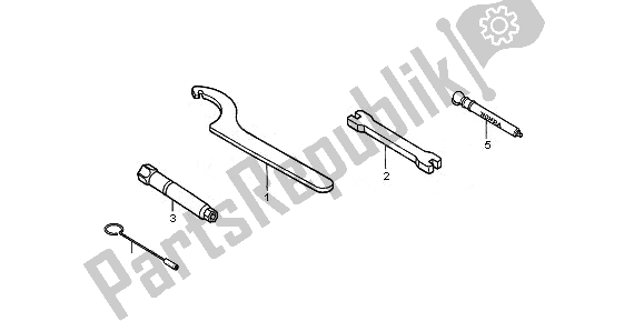 Alle onderdelen voor de Hulpmiddelen van de Honda CRF 250X 2011