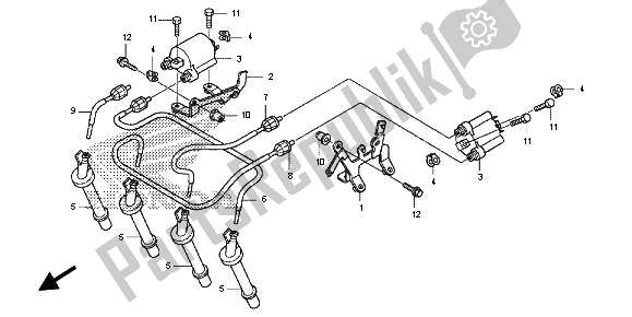 All parts for the Ignition Coil of the Honda CB 600F Hornet 2013