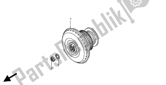 All parts for the Torque Converter of the Honda TRX 680 FA Fourtrax Rincon 2010