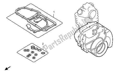 All parts for the Eop-2 Gasket Kit B of the Honda TRX 680 FA Fourtrax Rincon 2006