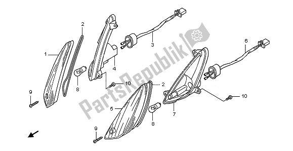 All parts for the Winker of the Honda PES 125R 2011