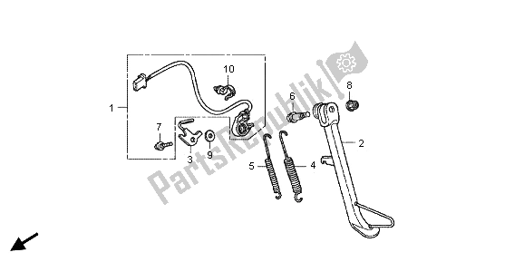 Wszystkie części do Stoisko Honda CBR 125 RT 2013