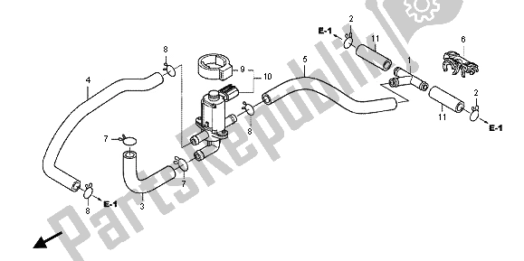 Todas las partes para Válvula De Control De Inyección De Aire de Honda VFR 1200 FD 2013