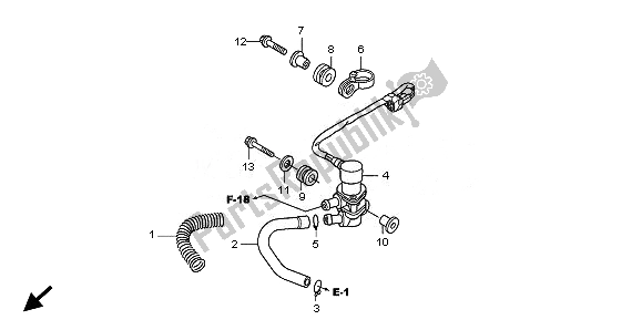 Todas las partes para Válvula De Solenoide de Honda SH 150R 2010