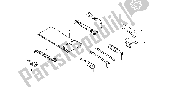 All parts for the Tools of the Honda NSS 250A 2009