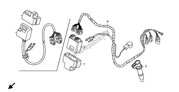 Todas las partes para Arnés De Cables de Honda CRF 250R 2007