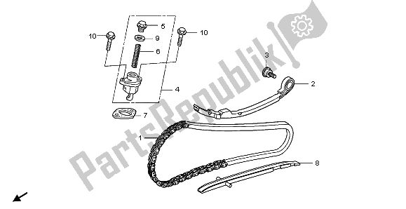 Toutes les pièces pour le Chaîne Et Tendeur De Came du Honda NSS 250A 2009