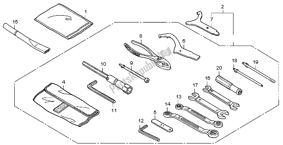 All parts for the Tools of the Honda VFR 800 2006