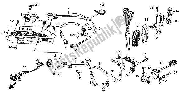 Todas las partes para Bobina De Encendido Y Ecu de Honda VT 1300 CX 2010