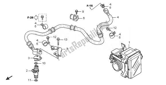 Todas las partes para Cuerpo Del Acelerador de Honda PES 150 2008