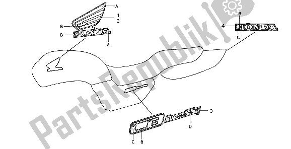 All parts for the Mark of the Honda CB 750F2 1995