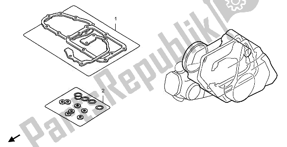 All parts for the Eop-2 Gasket Kit B of the Honda TRX 90X 2011