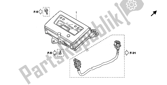 All parts for the Meter of the Honda TRX 420 FE Fourtrax Rancher 4X4 ES 2011