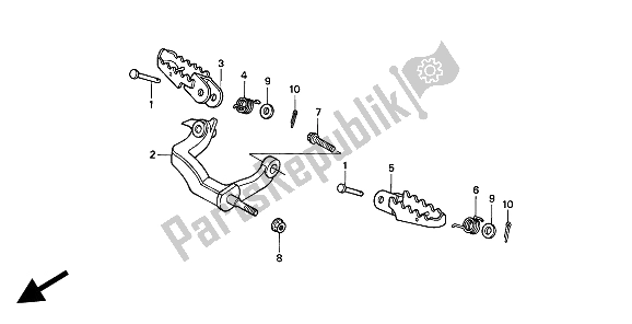 Todas las partes para Paso de Honda XR 600R 1993