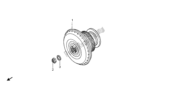 All parts for the Torque Converter of the Honda TRX 650 FA Fourtrax Rincon 2003