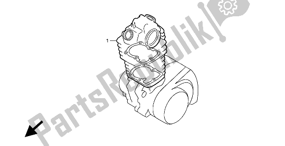 All parts for the Eop-1 Gasket Kit A of the Honda XR 80R 1994
