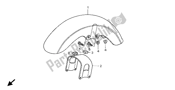 Toutes les pièces pour le Garde-boue Avant du Honda VT 750C2 1999