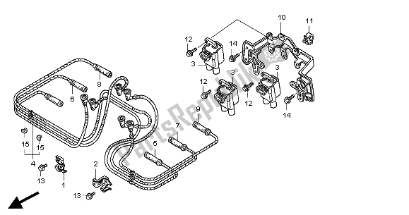 Todas las partes para Bobina De Encendido de Honda GL 1800A 2004