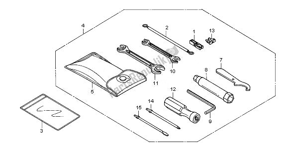 Wszystkie części do Przybory Honda FES 125 2008