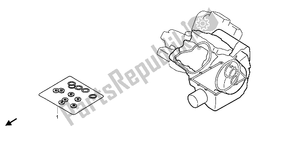 All parts for the Eop-2 Gasket Kit B of the Honda VT 750C 2009