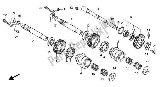 Todas as partes de Balanceador do Honda CBR 1100 XX 2005